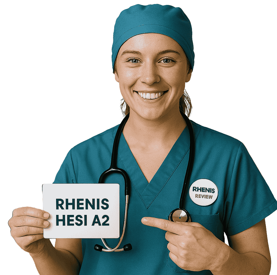 Nurse holding sign